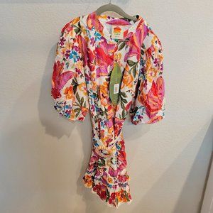 FARM RIO Spring Bananas Belted Minidress
